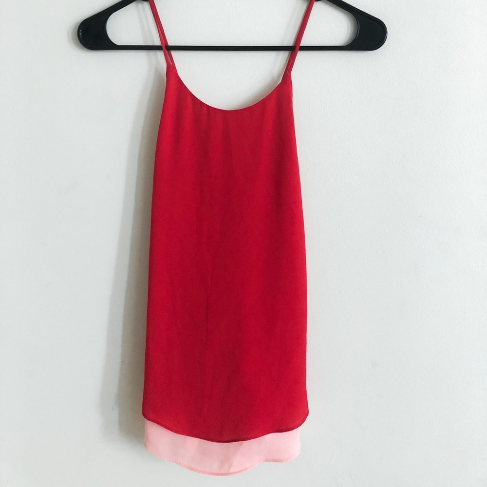 RED BACKLESS BLOUSE - Picture 2 of 2